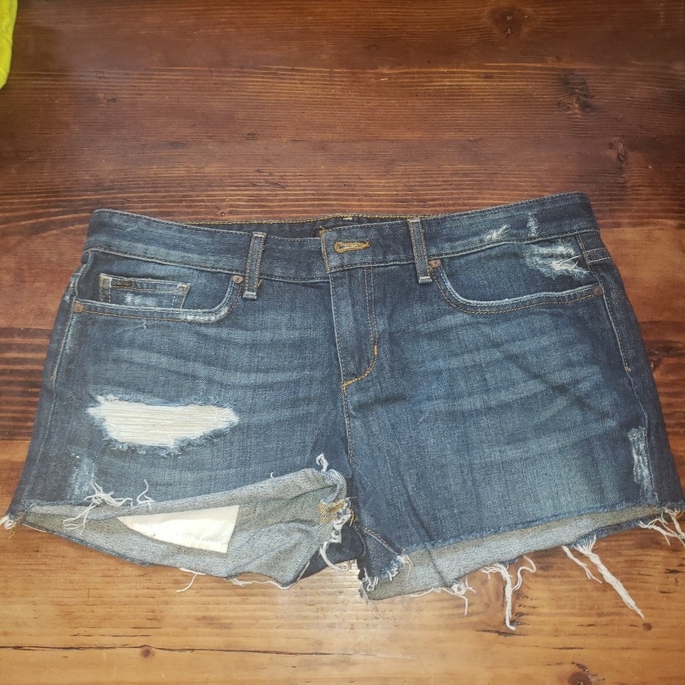 Boyfriend denim shorts